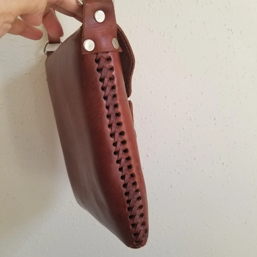 Vintage Handmade Boho Leather Boho Crossbody Southern Style Cowgirl Vibe - Picture 9 of 15